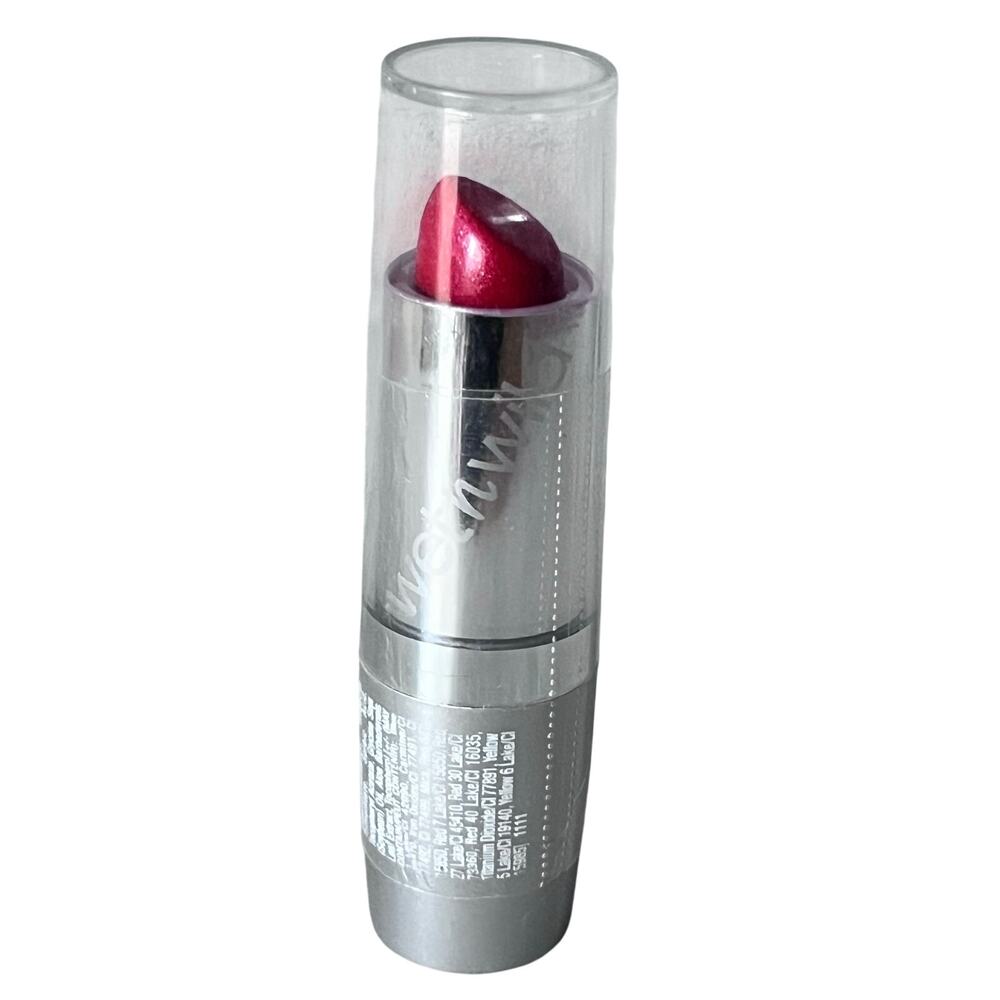 Wet n Wild Silk Finish Lipstick Silver Tube 514A CHERRY FROST ~ Discontinued